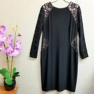 Ralph Lauren black lace sequined dress